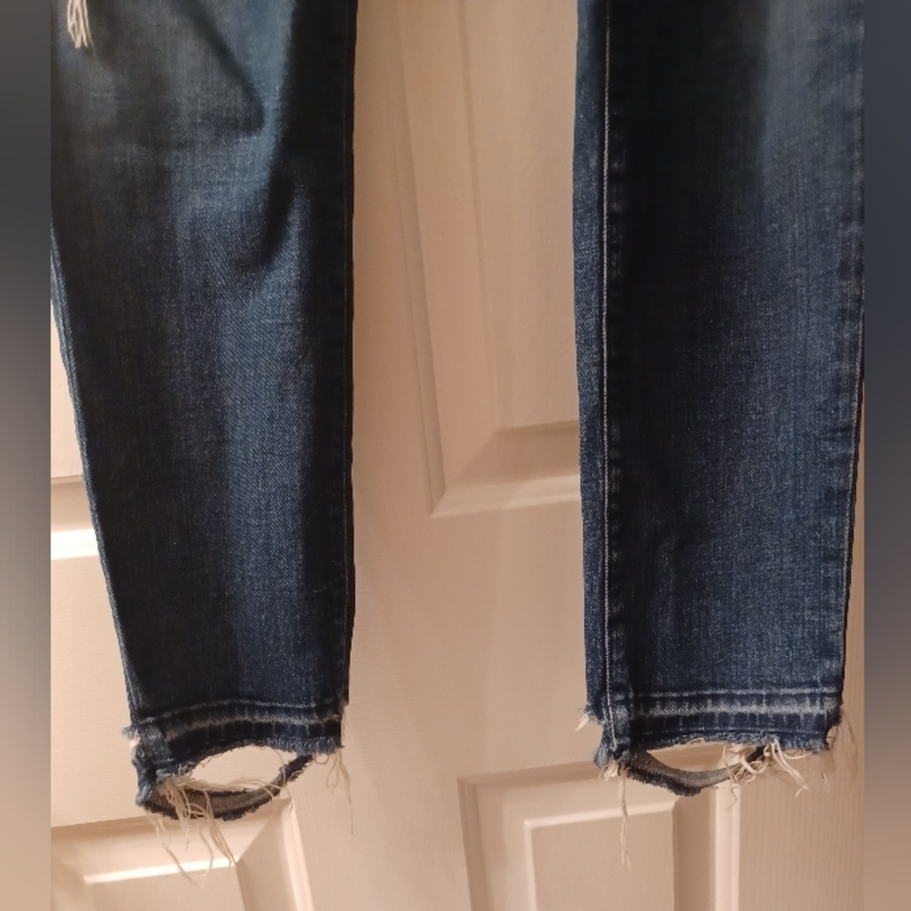 J. Brand Sz 29 Ellis Villain Distressed Destructed Ripped Skinny Jeans - Picture 4 of 16